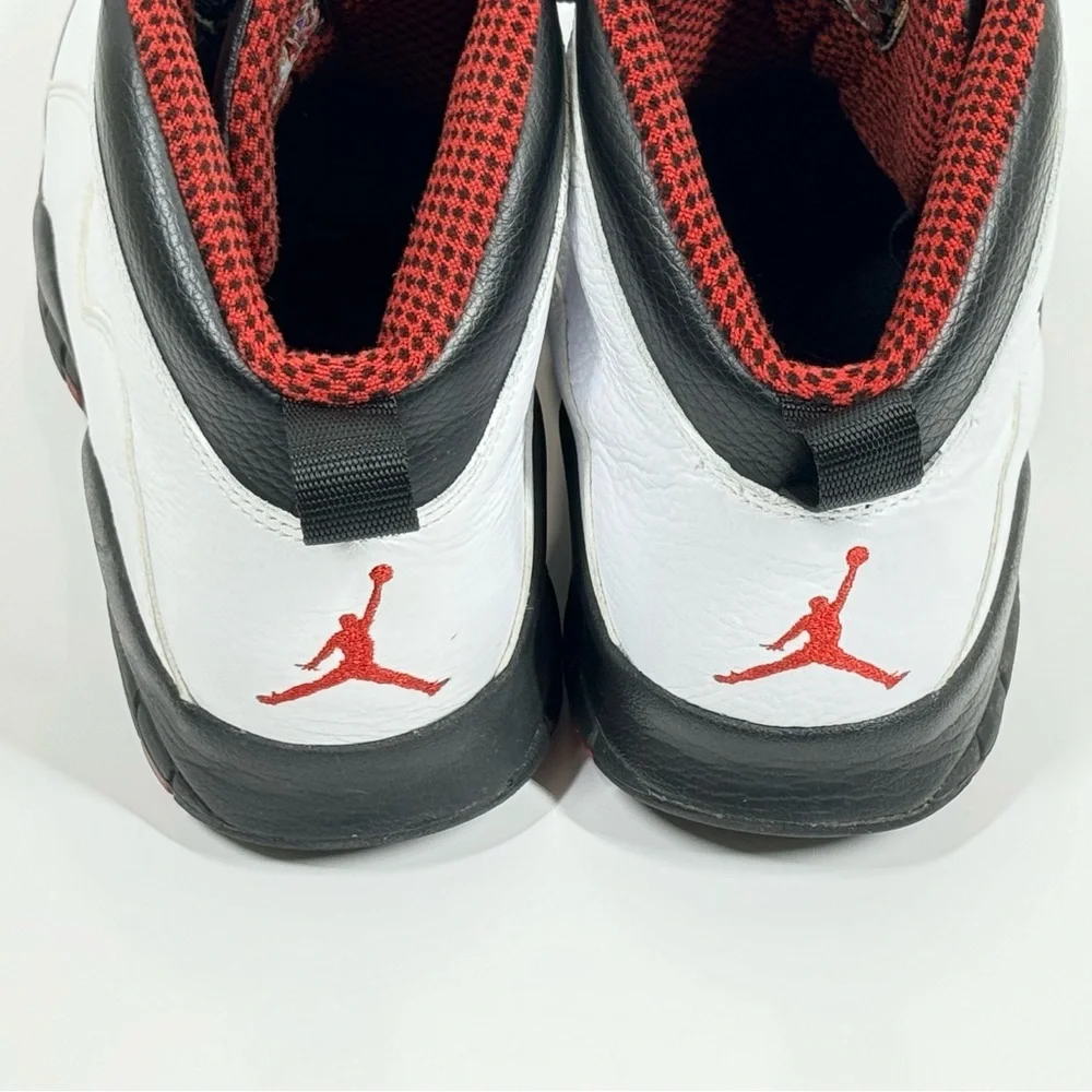 Air Jordan Retro 10 White/Varsity Red-Black Sneakers - Picture 7 of 16